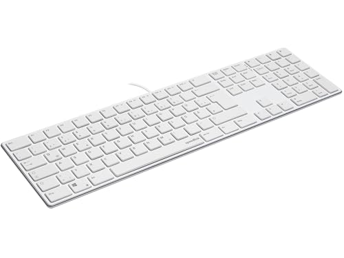 Speedlink Riva Scissor – edles Metall Gehäuse, leise Tastatur Flache Tasten, PC Tastatur mit Kabel USB, langlebige Scissor-Switches, kabelgebunden, deutsches Layout QWERTZ, weiß Speedlink Riva Scissor – edles Metall Gehäuse, leise Tastatur Flache Tasten, PC Tastatur mit Kabel USB, langlebige Scissor-Switches, kabelgebunden, deutsches Layout QWERTZ, weiß von Speedlink