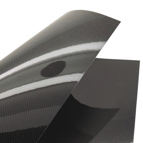 Kohlefaser-Furnierplatte, 500 x 400 x 0,3 mm, echte 3K-Kohlefaser (Leinwandbindung/Glanz-Finish) von SpeedyFPV