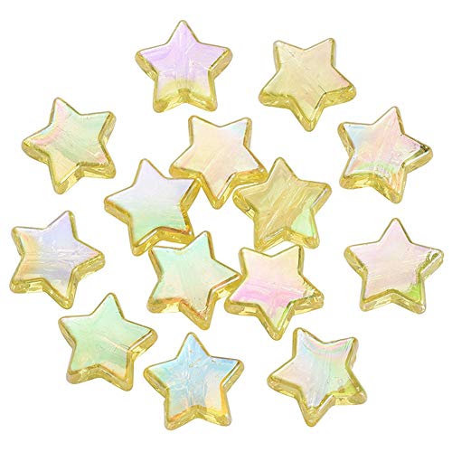 Speesy 10Mm Umwelt Schutz FüNf Zackige Stern Perlen DIY Hand Gefertigtes Perlen Material Schmuck ZubehöR Gelb von SPeesy