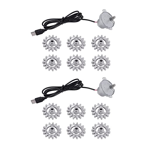 Speesy 2Satz Automatische Drehen Spieß Grill Werkzeuge Metall BBQ Drehrahmen Getriebe mit USB Kabel Motor DIY Automatisches Drehen Rahmen Werkzeug Satz von SPeesy