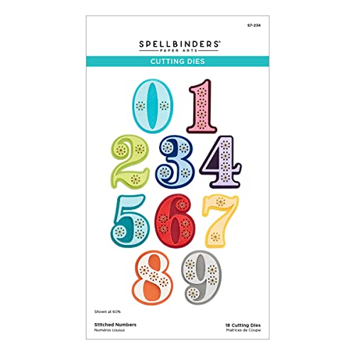 Spellbinders 689624 Etched Spellbinder-Stanzschablonen aus der Stitched Numbers & More Kollektion, metall, One size Spellbinders 689624 Etched Spellbinder-Stanzschablonen aus der Stitched Numbers & More Kollektion, metall, One size von Spellbinders