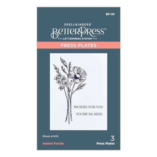 Spellbinders BetterPress Press Plate From The Pressed Posies-Sealed Florals Spellbinders BetterPress Press Plate From The Pressed Posies-Sealed Florals von Spellbinders