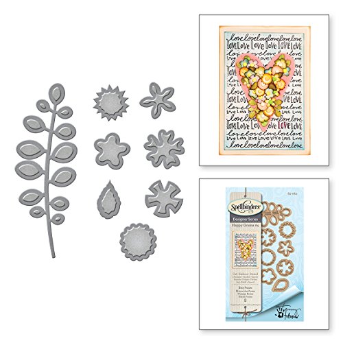Spellbinders Bitty Posies Shapeabilities sterben, braun von Spellbinders