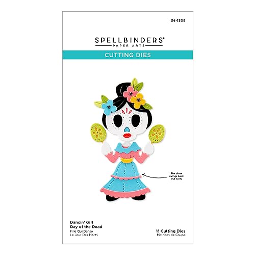 Spellbinders Dancin' Day of The Dead Girl Stanzschablonen aus der Dancin' Halloween Collection Spellbinders Dancin' Day of The Dead Girl Stanzschablonen aus der Dancin' Halloween Collection von Spellbinders