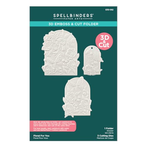 Spellbinders E3D-082 Floral for You 3D-Präge- und Schnittmappe aus der Sealed 3D Botanicals Collection Spellbinders E3D-082 Floral for You 3D-Präge- und Schnittmappe aus der Sealed 3D Botanicals Collection von Spellbinders