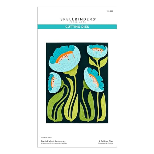 Spellbinders Frisch gepflückte Anemonen, geätzte Stanzform, Metall Spellbinders Frisch gepflückte Anemonen, geätzte Stanzform, Metall von Spellbinders