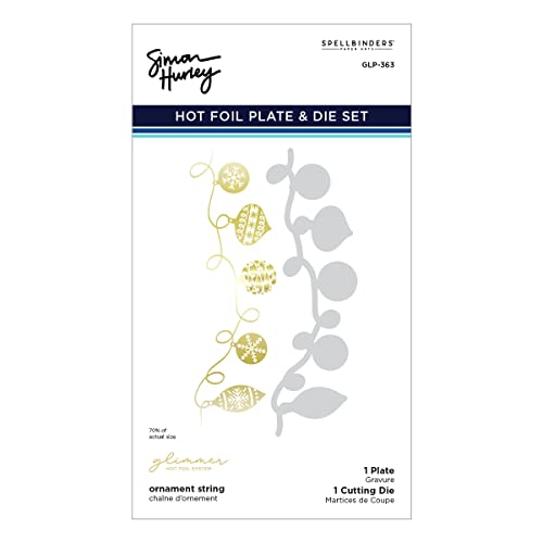 Spellbinders Glimmer Hot Foil Plate & Die By Simon Hurley-Ornament String -Joyful Christmas GLP363 Spellbinders Glimmer Hot Foil Plate & Die By Simon Hurley-Ornament String -Joyful Christmas GLP363 von Spellbinders