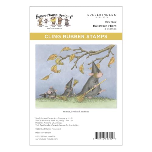 Spellbinders House Mouse Cling Rubber Stamp-Halloween Flight Spellbinders House Mouse Cling Rubber Stamp-Halloween Flight von Spellbinders