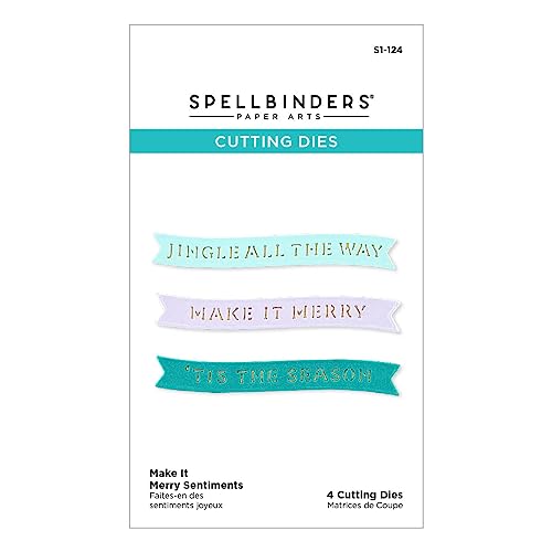 Spellbinders Make It Merry Sentiments Stanzformen aus der Make It Merry Kollektion Spellbinders Make It Merry Sentiments Stanzformen aus der Make It Merry Kollektion von Spellbinders