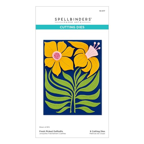 Spellbinders Narzissen-Stanzschablonen aus der Fresh Picked Collection, Metall, 1 Stück von Spellbinders