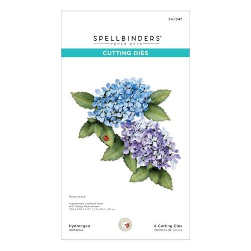 Spellbinders S4-1347 Hortensien-Stanzschablonen aus der Nature's Botanical Garden Kollektion von Susan Tierney-Cockburn von Spellbinders