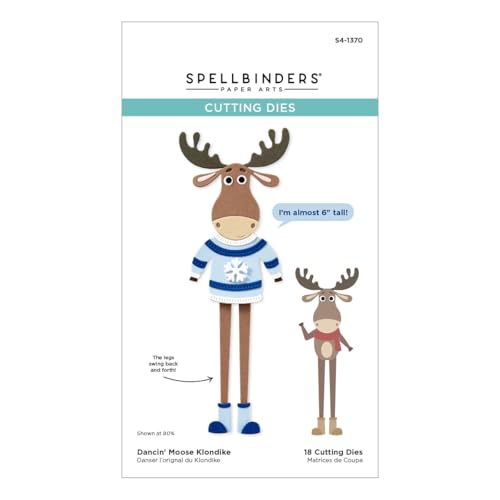 Spellbinders S4-1370 Geätzte Stanzformen Christmas Friends Elch, Metall, Dancin' Moose Klondike, One size Spellbinders S4-1370 Geätzte Stanzformen Christmas Friends Elch, Metall, Dancin' Moose Klondike, One size von Spellbinders