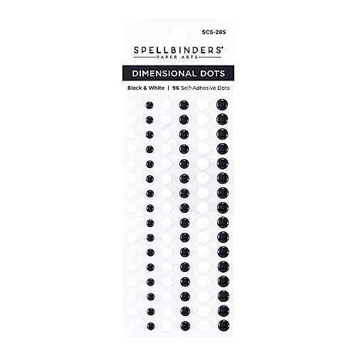 Spellbinders SCS-285 Dimensionale schwarze und weiße Emaille-Punkte, One size Spellbinders SCS-285 Dimensionale schwarze und weiße Emaille-Punkte, One size von Spellbinders