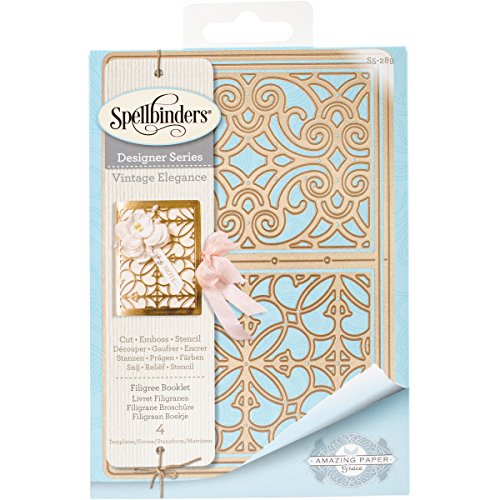 Spellbinders "Shapeabilities Filigree Booklet stirbt, braun von Spellbinders