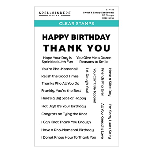 Spellbinders - Sweet & Savory Sentiments - Warm Wishes Camper von Spellbinders