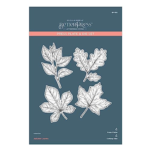 Spellbinders The BetterPress Autumn Collection Druckplatte und Stanzschablonen-Set mit Herbstblättern Spellbinders The BetterPress Autumn Collection Druckplatte und Stanzschablonen-Set mit Herbstblättern von Spellbinders