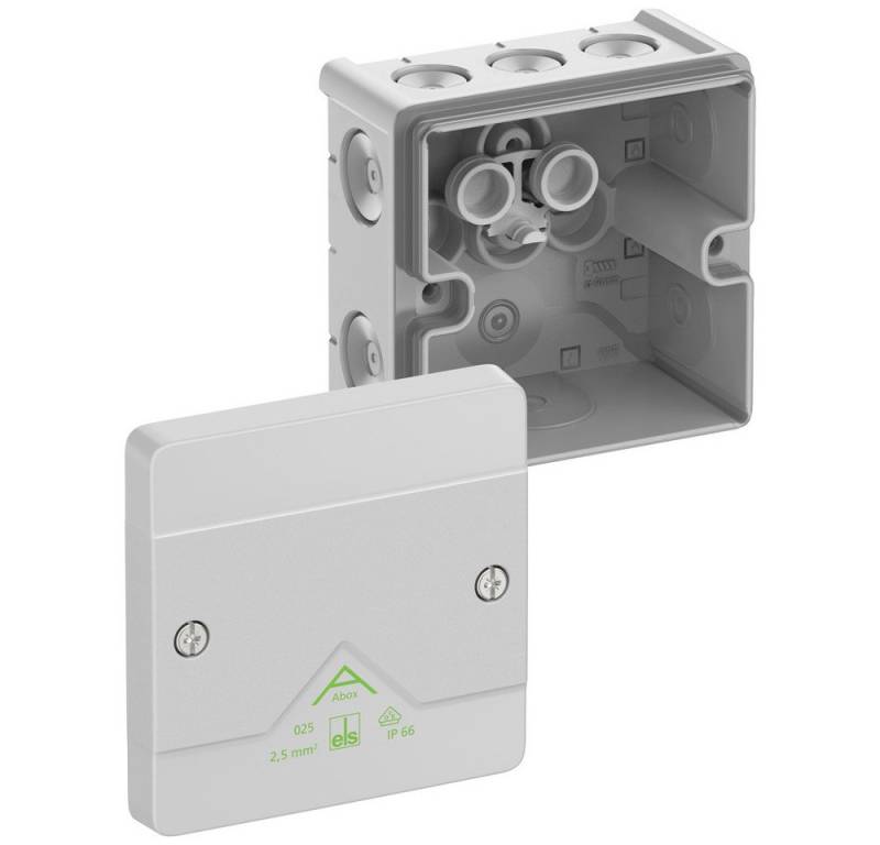 SPELSBERG Verteilerbox Spelsberg 80240001 Abzweigkasten (L x B x H) 85 x 85 x 52 mm Grau IP66 von Spelsberg