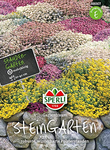Steingarten Stauden, Mehrjährige Blumenmischung von Sperli - Saatgut