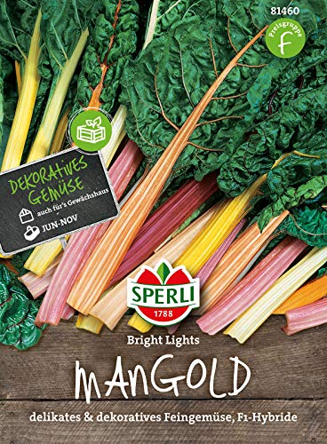 81460 Sperli Premium Mangold Samen Bright Lights | Zart | Wohlschmeckend | Mangold Saatgut | Mangold Saat von Sperli