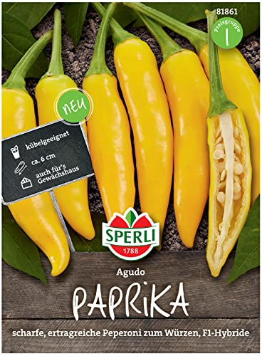 81861 Sperli Premium Paprika Samen Agudo | Scharf Ertragreich | Peperoni Samen Scharf | Chili Samen | Chilli Samen | Pepperoni Samen | Paprika Saatgut von Sperli