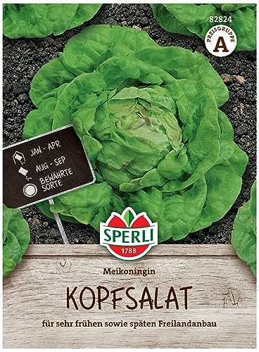 82824 Sperli Premium Wintersalat Samen Winterhart | Bewährte Sorte | Wintergemüse Saatgut | Frühjahr u. Herbst | Wintergemüse Samen | Salat Samen von Sperli