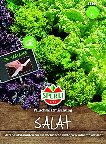 82860 Sperli Premium Salat Samen Mix | Pflücksalat Salatmischung | Saatband | Salat Saatgut | Salat Mix Samen von Sperli