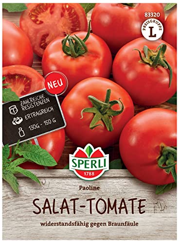 83320 Sperli Premium Tomatensamen Paoline | Sehr Resistent | Tomatensamen Alte Sorte | Aromatische | Ertragreich | Tomaten Samen von Sperli