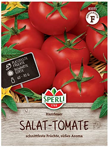 83371 Sperli Premium Tomatensamen Harzfeuer | Süß Aromatisch | Harzfeuer Tomaten Samen | Tomaten Samen | Tomatensamen alte Sorten Freiland | Tomatensamen Resistent | Freilandtomaten samen von Sperli