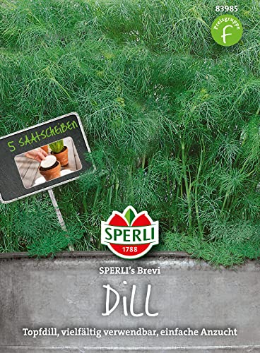 83985 Sperli Premium Saatscheiben Dill | Saatscheiben Kräuter | Saatscheibe Dill | Dill Samen von Sperli