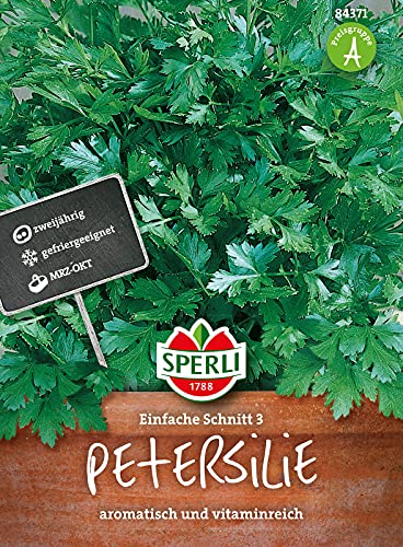 84384 Sperli Premium Petersilie Samen Gigante De Italia | Große Blätter | Samen Petersilie | Petersilie Samen Mehrjährig | Kräuter Samen von Sperli