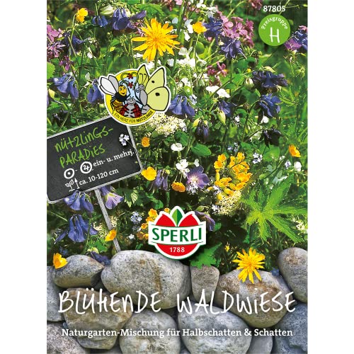 87805 Sperli Premium Blumenmischung Samen Waldwiese | Wildblumen Samen | Wildwiese Samen| Blumenwiese Samen | Bienenwiese Samen | Blumenwiese Saatgut von Sperli