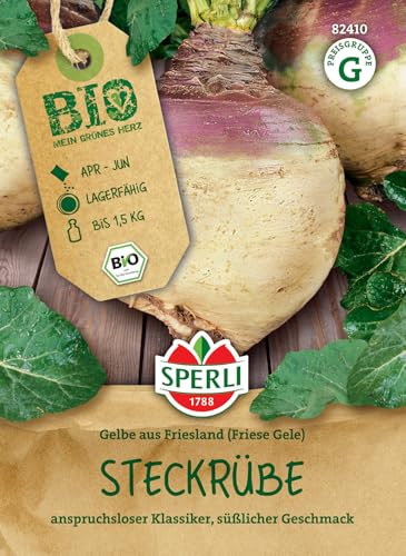 Sperli BIO Steckrüben Samen 82410 – Gemüsesamen für eine anspruchslose Steckrübe mit süßlichem Geschmack und Inhalt für 80 Pflanzen - Saatgut, Gemüsepflanzen Sperli BIO Steckrüben Samen 82410 – Gemüsesamen für eine anspruchslose Steckrübe mit süßlichem Geschmack und Inhalt für 80 Pflanzen - Saatgut, Gemüsepflanzen von Sperli