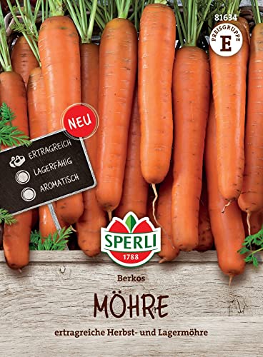 Sperli 81634, Möhre Berkos F1, Ertragreiche Herbstmöhre/ Lagermöhre, Portionssaatgut von Sperli