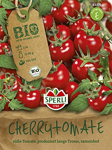 Sperli 83375 Cherrytomate Zuckertraube (Bio-Tomatensamen) von Sperli