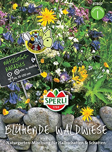 Sperli 87807 Blumenmischung Blühende Waldwiese, enthält Blumenarten aus Europa und Nordamerika, Magnet für Schmetterlinge und Insekten von Sperli