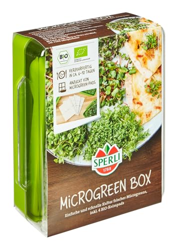 Sperli BIO Microgreen Box, Anzuchtset 85015 – Anzucht von Microgreen- Pads - einfach - schnell - 4 Bio Keimpads - 6-10 tage - Senfkörner, Anzucht Set Sperli BIO Microgreen Box, Anzuchtset 85015 – Anzucht von Microgreen- Pads - einfach - schnell - 4 Bio Keimpads - 6-10 tage - Senfkörner, Anzucht Set von Sperli