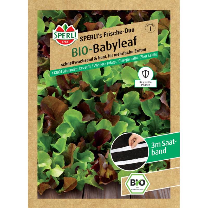 Sperli Bio Babyleafsalat Mischung Saatband von Sperli