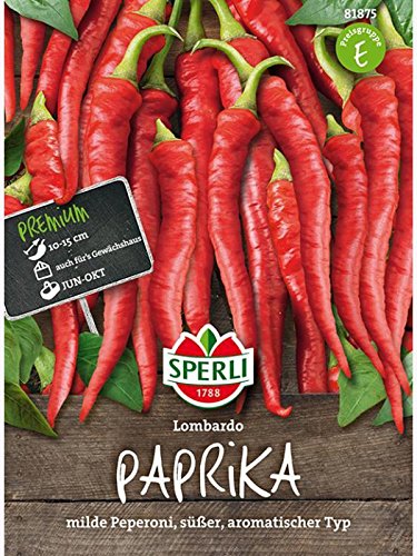 Sperli Gemüsesamen Paprika Lombardo, grün von Sperli