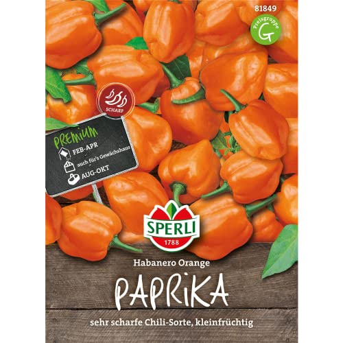 Sperli-Samen Paprika Habanero orange / SPERLI's Hot Fire von Sperli