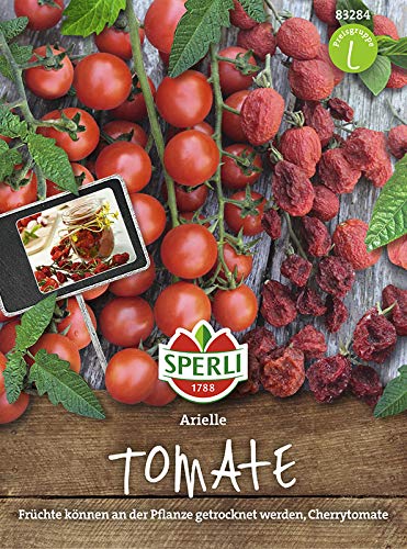 Sperli Cherry-Tomatensamen Arielle, F1 83284 - wüchsige Sorte - Für Gewächshaus - Rosinentomate - zum trocknen - 20-25g - Saatgut, Samen Gemüse, Gemüse Pflanzen Sperli Cherry-Tomatensamen Arielle, F1 83284 - wüchsige Sorte - Für Gewächshaus - Rosinentomate - zum trocknen - 20-25g - Saatgut, Samen Gemüse, Gemüse Pflanzen von Sperli