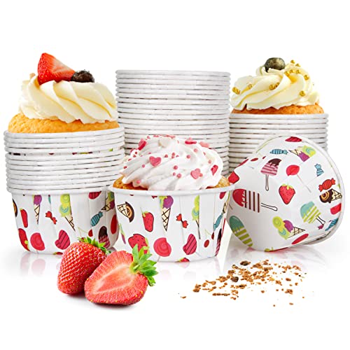 Spesh 50 Stücke Mini Muffins Papierförmchen Einhorn Muffinförmchen Cupcake Formen für Weihnachten, Geburtstagsfeiern, Thanksgiving (Süßigkeiten) von Spesh