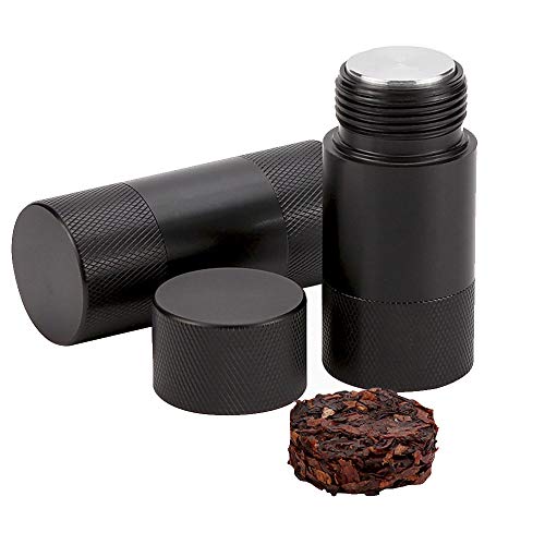 Pollenpresse, Spespo Aluminium Kräutermühle, Kompressor, 6,1 x 2 cm, Lippenstift Design(Schwarz） von Spespo