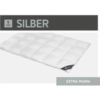 SPESSARTTRAUM Daunenbettdecke "Silber", extrawarm, Füllung 100% Daunen, Bezug 100% Baumwolle, (1 St.), hergestellt in Deutschland, allergikerfreundlich von Spessarttraum