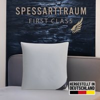 SPESSARTTRAUM Daunenkissen "FIRST CLASS", Füllung: 60% Daunen, 40%Federn, Bezug: 100% Baumwolle, (1 St.), hergestellt in Deutschland, allergikerfreundlich von Spessarttraum