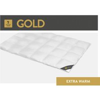 SPESSARTTRAUM Gänsedaunenbettdecke "Gold", extrawarm, Füllung 100% Gänsedaunen, Bezug 100% Baumwolle, (1 St.), hergestellt in Deutschland, allergikerfreundlich von Spessarttraum