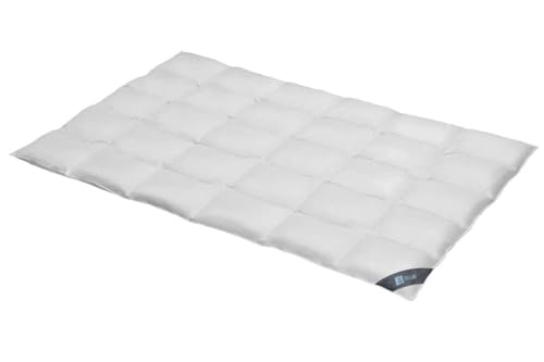 Spessarttraum Bettdecke Blue, 135x200cm, Daunenbettdecke, Ganzjahresdecke normaler Wärmebedarf, 60% Daunen / 40% Federn, Made in Germany, Oekotex, Nomite, Allergiker geeignet von Spessarttraum