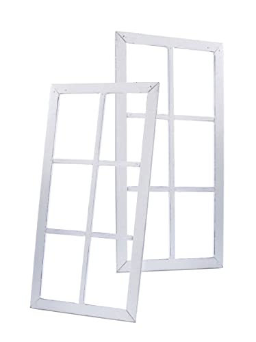 2er Set Deko Fensterrahmen aus Holz 60cm - shabby weiß - Holzrahmen zum Hängen und Gestalten - Bilder Wand Fenster Rahmen vintage Landhaus 2er Set Deko Fensterrahmen aus Holz 60cm - shabby weiß - Holzrahmen zum Hängen und Gestalten - Bilder Wand Fenster Rahmen vintage Landhaus von Spetebo