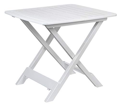 ACT Campingtisch Beistelltisch 43x45x50cm Weiss klappbar Kunststoff Klapptisch ACT Campingtisch Beistelltisch 43x45x50cm Weiss klappbar Kunststoff Klapptisch von Spetebo
