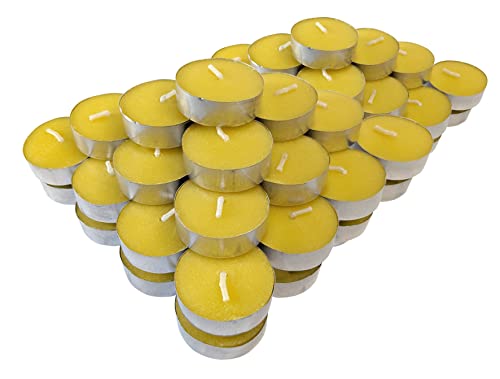 Citronella Duft Teelicht - 80er Pack - Dufkerze mit Zitronen Aroma - Garten Balkon Camping Bistro Licht von Spetebo