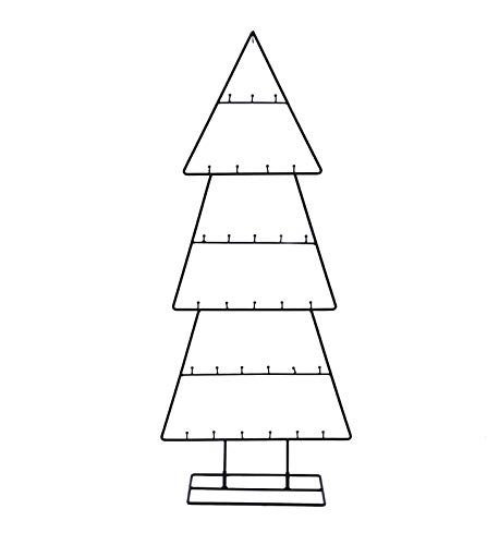 Spetebo Design Metall Tannenbaum für Zierschmuck - 100 cm - Deko Weihnachtsbaum Tanne schwarz von Spetebo